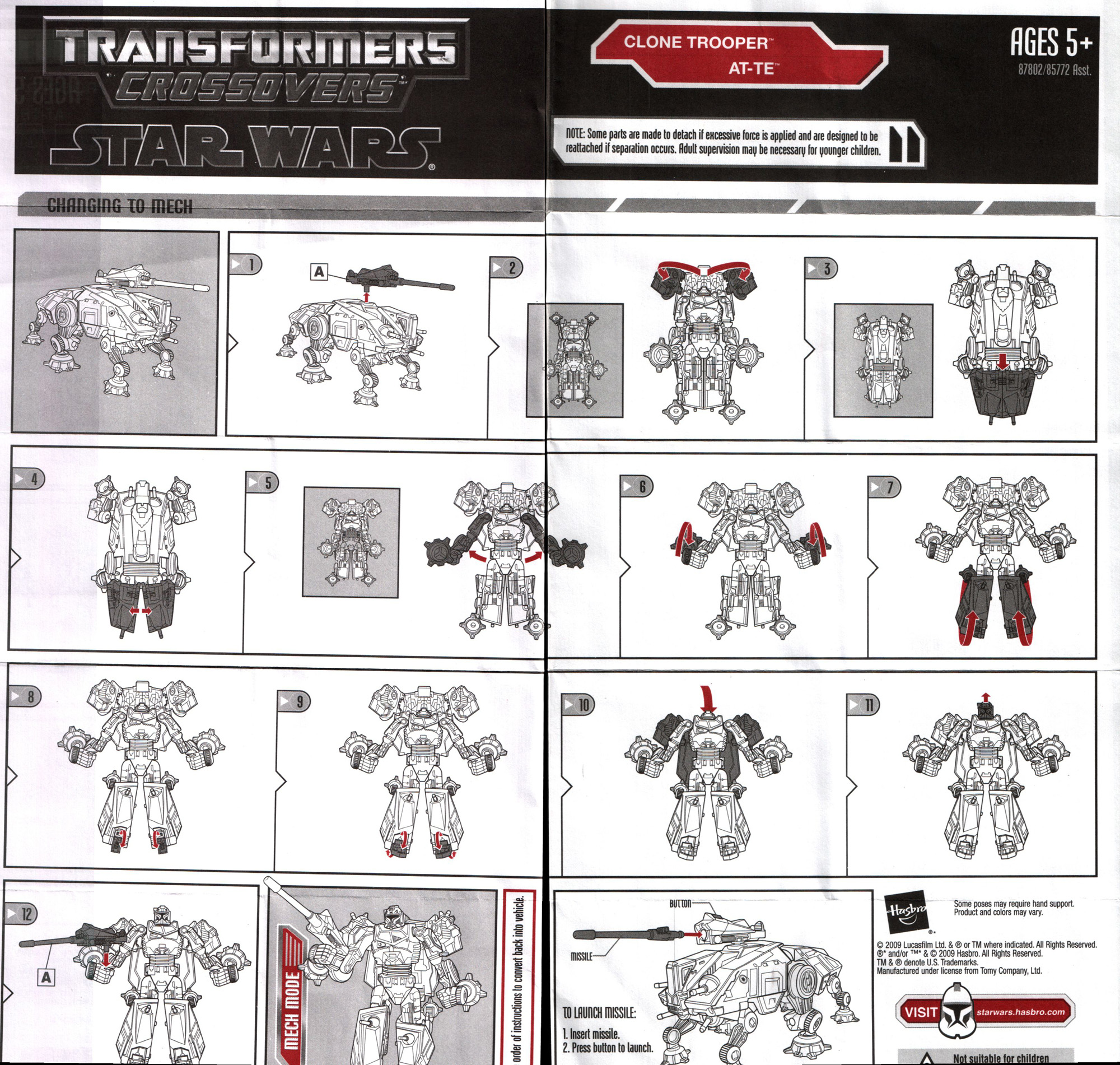 Star Wars Captain Rex to AT-TE (Transformers, Crossovers